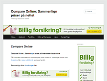 Tablet Screenshot of compare-online.dk
